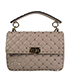 Rockstud Spike Medium Shoulder Bag, front view